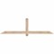 Ekena Millwork Eugene Smooth Timber Gable Bracket, Douglas Fir, 72"W x 21"H x 1 1/2"D x 3 1/2"F, 7/12 Pitch GBW072X21X0204EUG00SDF - alternate 1